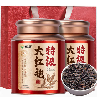 特级大红袍茶叶武夷山岩茶马头岩肉桂红茶大红袍官方旗舰店正品