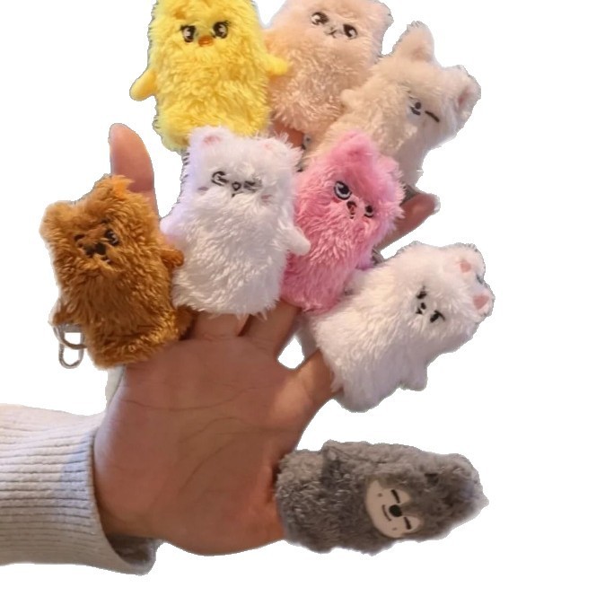 SKZOO毛绒指套钥匙扣WOLFCHAN