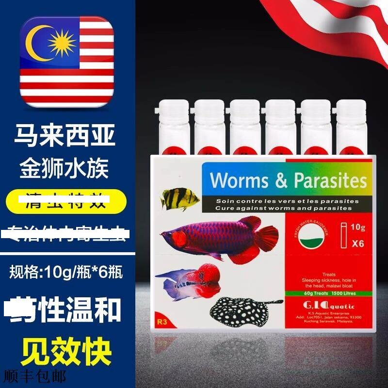 金狮内寄内虫白便肠胃不适翘鳞