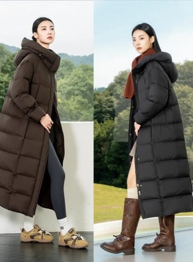2025款女休闲宽松长款羽绒服九成品6826半成品乔定制翻新加厚加工