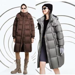 特价款 女装时尚休闲中长款羽绒服半成品九成品24081翻新定制加工