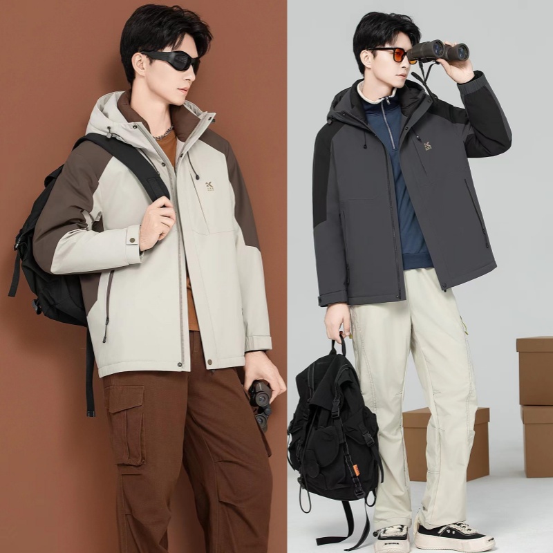 2025新款男装活面脱卸款羽绒服九成品Y5713男衣皮壳翻新定制加工