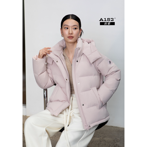 2026款女休闲短款羽绒服九成品半成品衣皮定制翻新加厚加工XB152