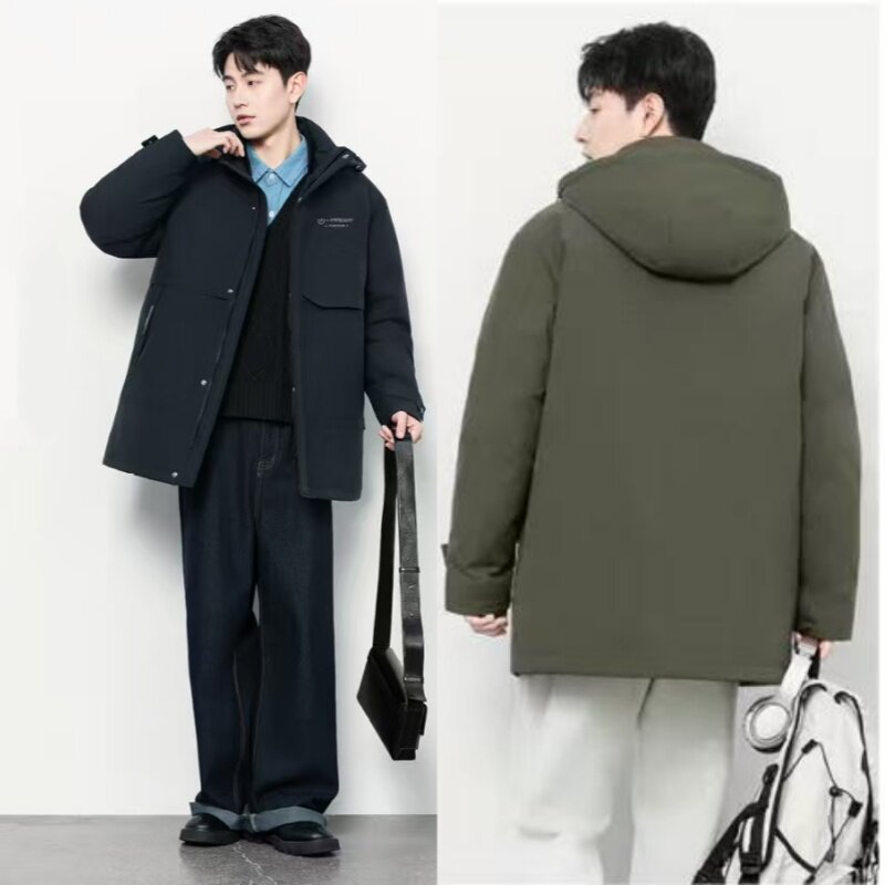新款男装活面脱卸款羽绒服半成品男九成品衣皮壳翻新定制加工S713