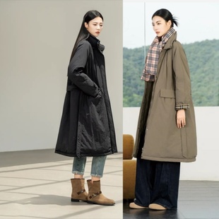 2025款 羽绒服九成品6837半成品乔定制翻新加厚加工 女休闲宽松长款