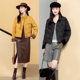 2025款 羽绒服九成品6002叶半成品定制翻新加厚加工 女休闲宽松短款