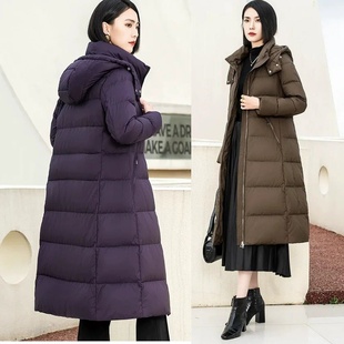 特价款女式长修身款羽绒服九成品6603半成品衣壳定制翻新加厚加工