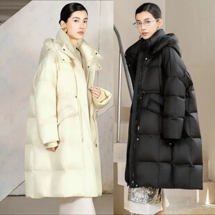 2025款 羽绒服九成品8311半成品董定制翻新加厚加工 女休闲宽松长款