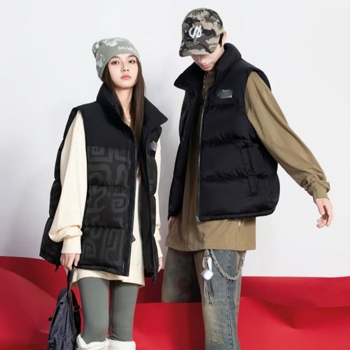 2025新款男女装马甲款羽绒服九成品27520半成品乔壳翻新定制加工