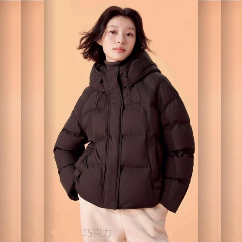2025款女休闲宽松短款羽绒服九成品L25053半成品定制翻新加厚加工