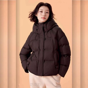 2025款女休闲宽松短款羽绒服九成品L25053半成品定制翻新加厚加工