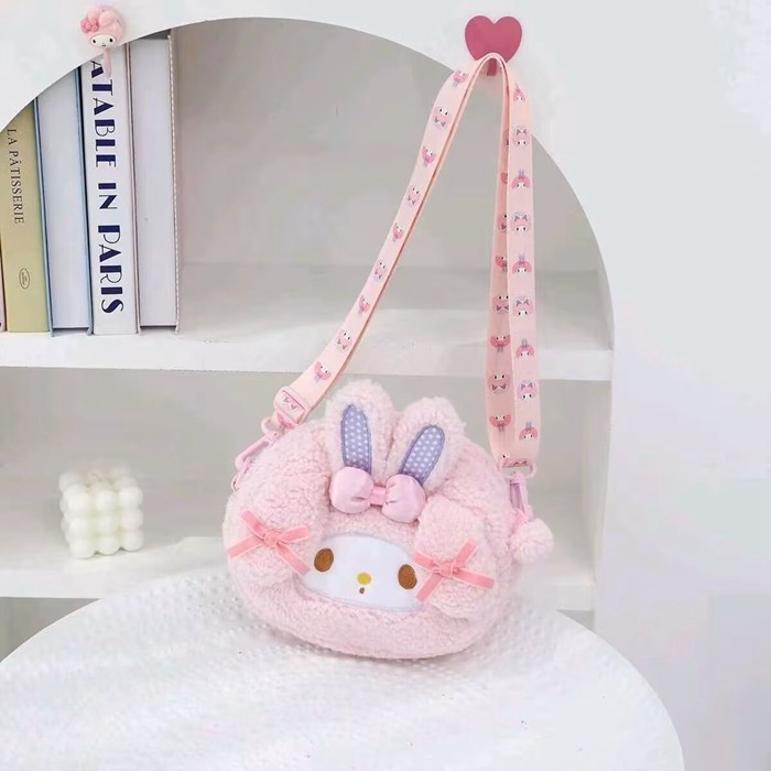 日系美乐小羊生日卡通毛绒女生斜挎包小背包女生儿童可爱旅行粉嫩,箱包皮具/热销女包/男包,通用款女包,淘宝优惠券,粉丝福利购,淘宝优惠卷