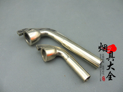 带溜子纯白铜烟锅 手工旱烟袋老式旱烟斗配件烟具 烟杆烟嘴烟叶袋