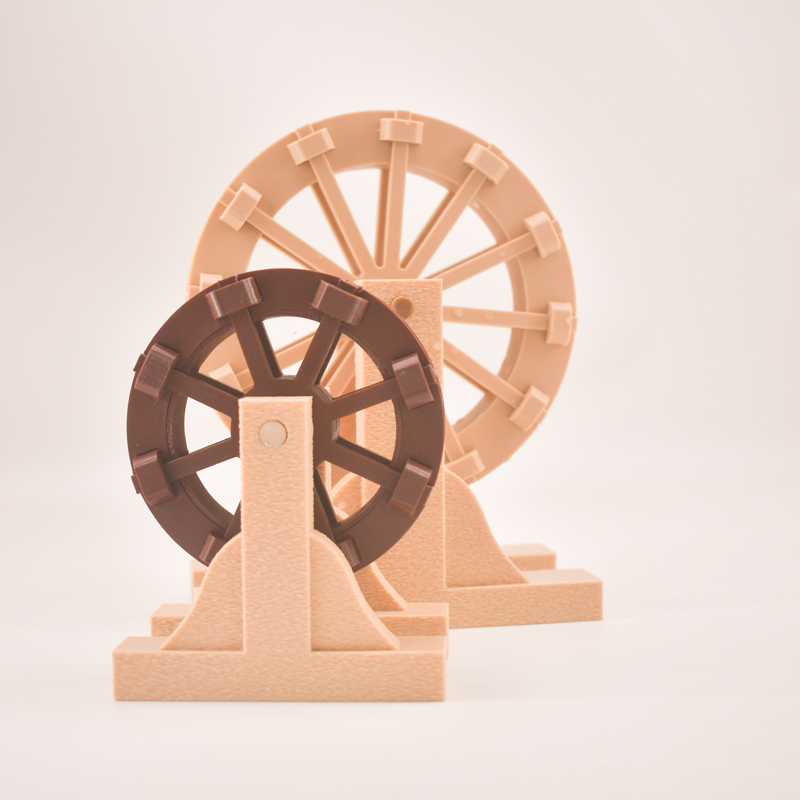 风水轮户外假山景观喷泉小型水车水景摆件流水车花田鱼缸造景造景