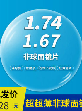 特价非球面树脂超超薄配眼镜片