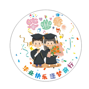 儿童节贴纸 毕业季贴纸 谢谢你陪我过生日贴纸 按时成长贴纸 小女