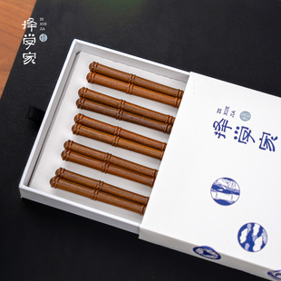 择学家家用筷子高档抗菌防霉2026新款天然实木无漆无蜡防滑木筷