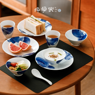 择学家餐具套装景德镇陶瓷2026新款碗碟套装釉下彩饭碗面碗菜盘子