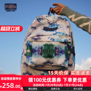 JanSport旗舰店印花集合女书包男高中双肩背包轻便户外通勤电脑包