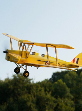 MinimumRC Tigermoth 虎蛾4通道双翼多协议遥控固定翼像真航模