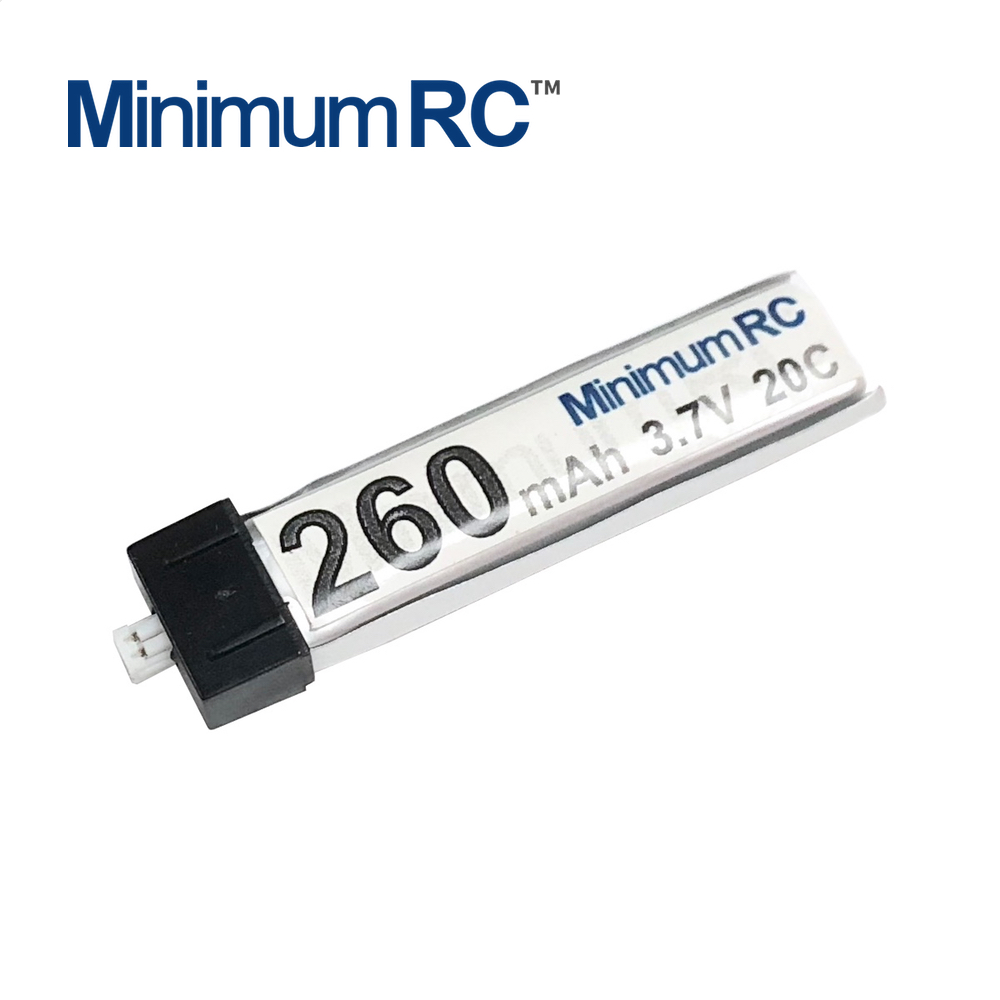 MinimumRC 260mAh 3.7-4.2v 锂电池 1.25jst插头 适用本店模型