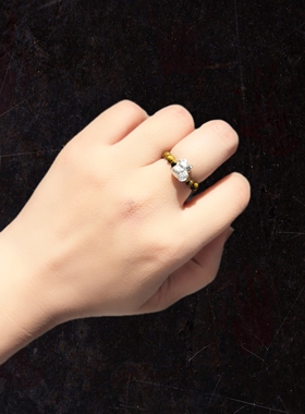 3m虎眼石配8m足银99招财猫戒指弹力绳圈口较小