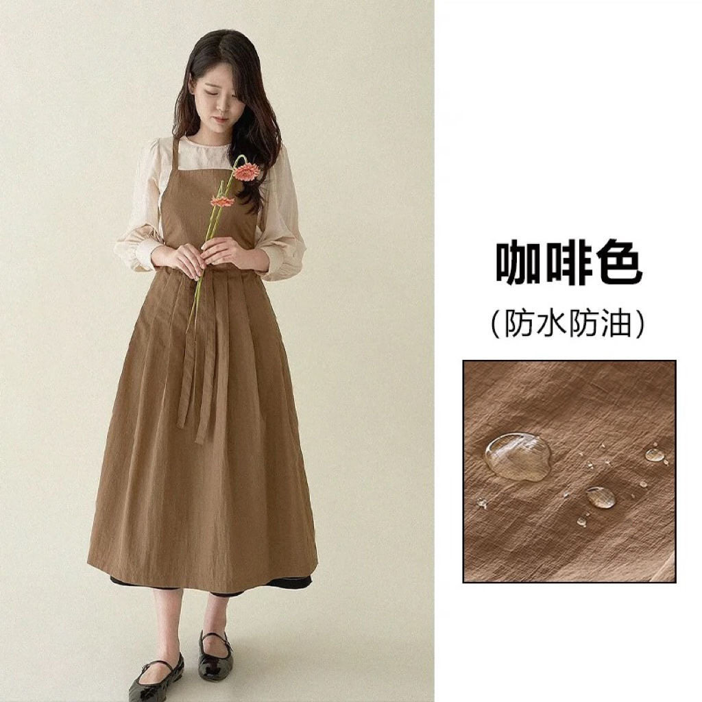 日系高端夏日薄款超轻盈防水围裙