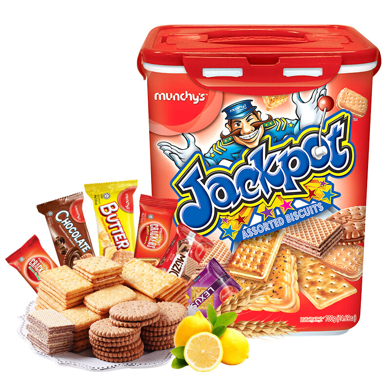 进口马来西亚什锦饼干马奇新新