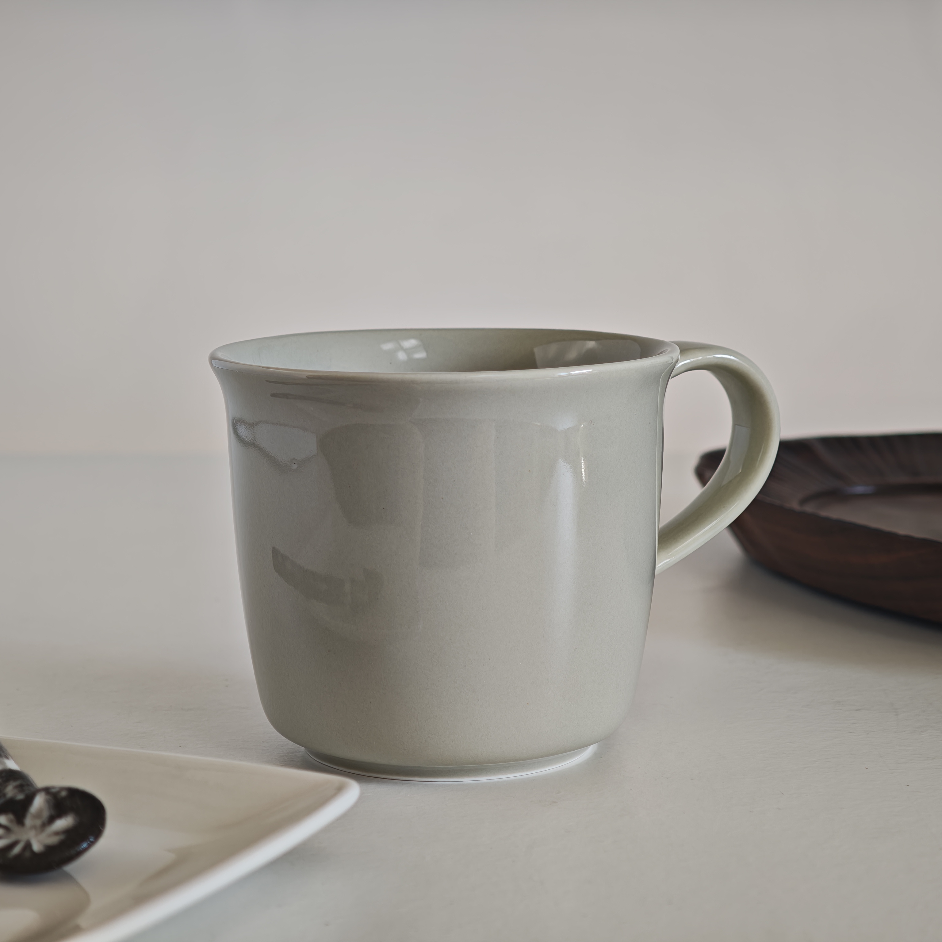 诺裔家 日式器 中国代工生产KINTO BRIM陶瓷茶杯咖啡杯罗马灰色系