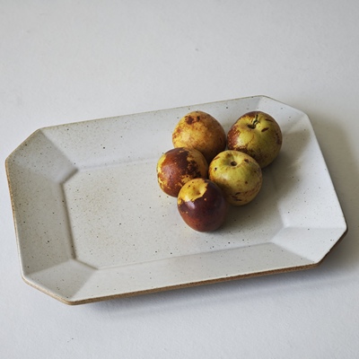 诺裔家 日式器 松川制陶技术支持日用食器和风粗陶长方平盘方之矩