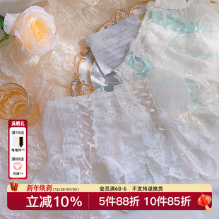 撩人日系洛丽塔棉裆纯欲性感 女塑身裤 梦幻花间 高腰收腹蕾丝内裤