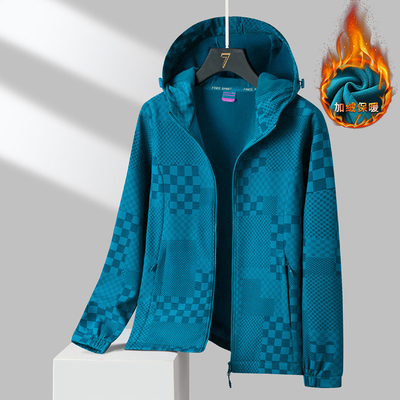 软壳风衣女户外极客狼轻暖防风