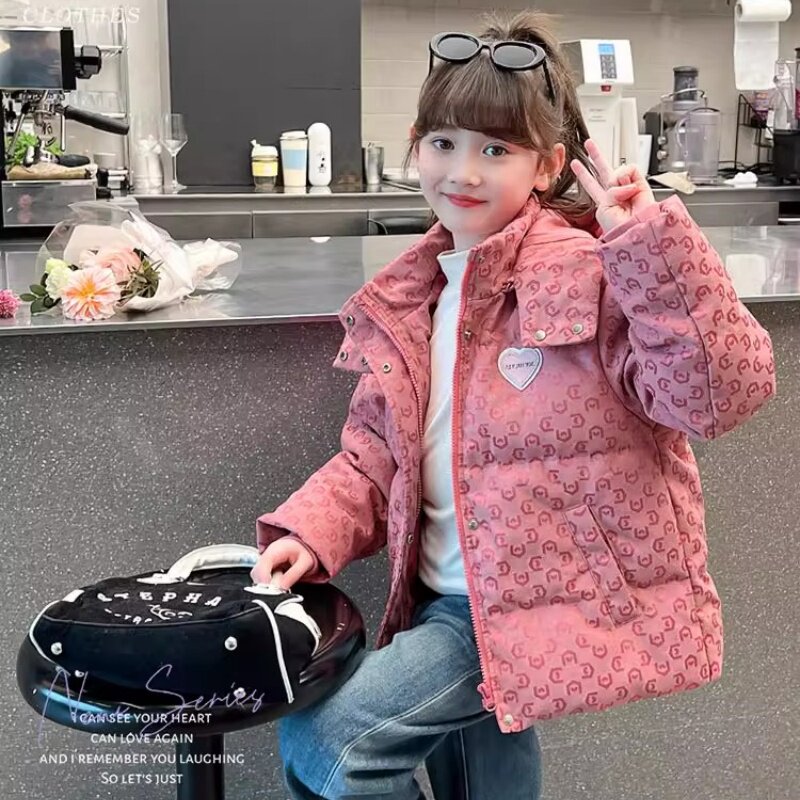 女童棉服2025新款外套儿童洋气棉袄女孩加厚棉服棉衣冬季FWT361