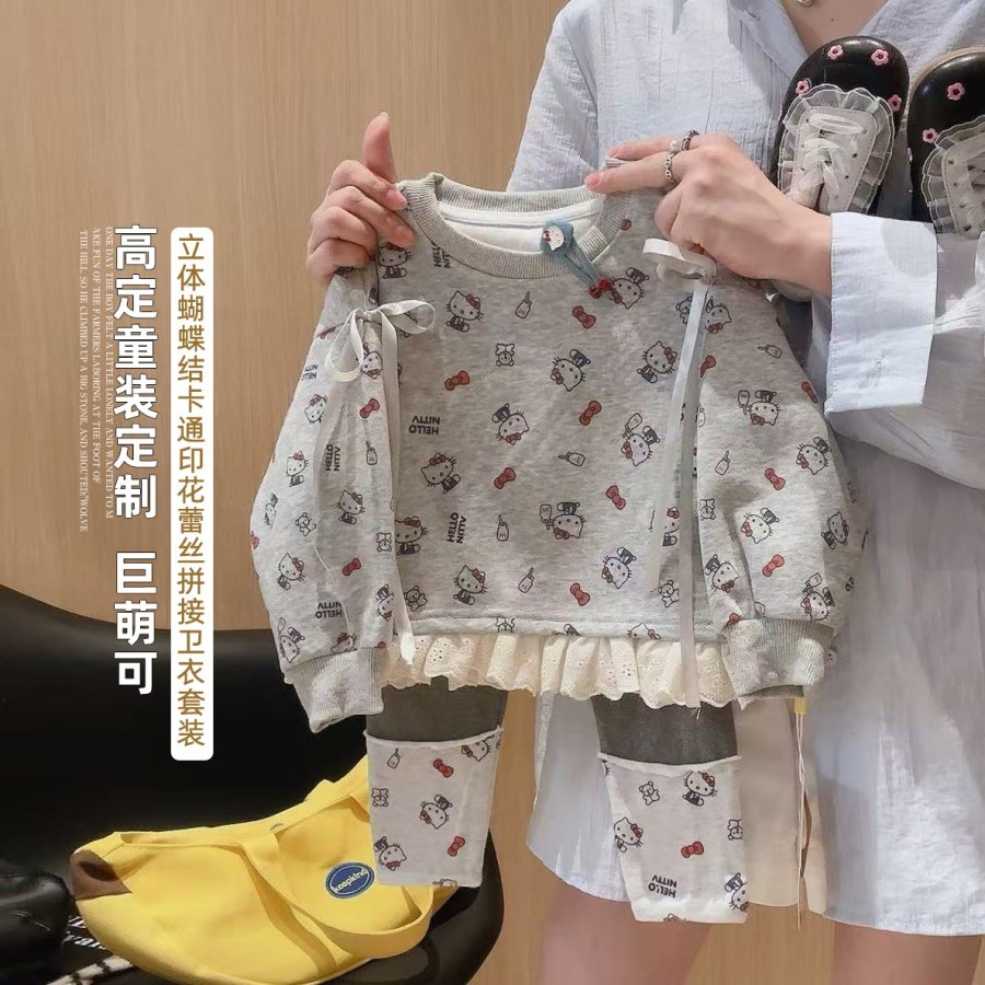 HHkids新款2025女童蝴套装