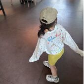 清薄凉感多巴胺彩色波点圆领长袖 防晒上衣ECT207 T恤2025夏新款