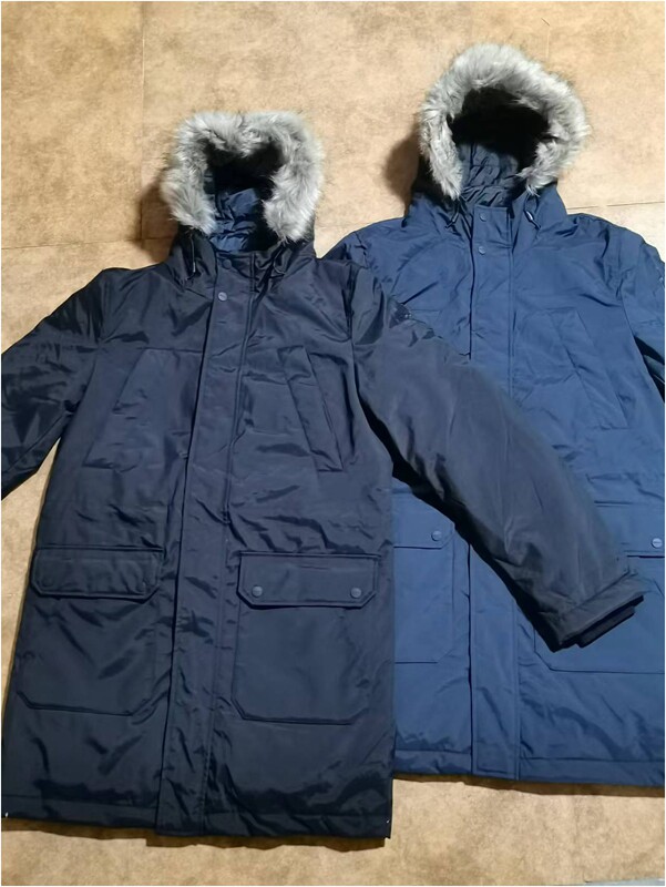 男中长款连帽棉服户外休闲外套防风防泼水透气保暖秋冬款棉服