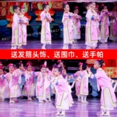 儿童古装 有一个姑娘清朝还珠小格格驾到女孩满族表演出服装 跳舞蹈