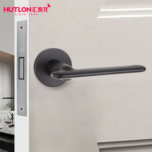 汇泰龙极简静音隐形门锁卧室暗门单面房门锁木门隐藏门单边把手B8