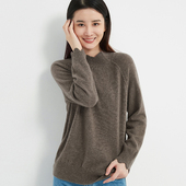 保暖时尚 SHOKAY绣嘉 针织衫 冬季 100%牦牛绒 半高领毛衣女士毛衫