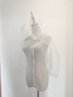 朝歌集明制幅巾汉服妆造摄影古风头饰头纱