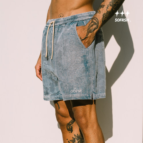 SOFRSH美式复古牛仔短裤