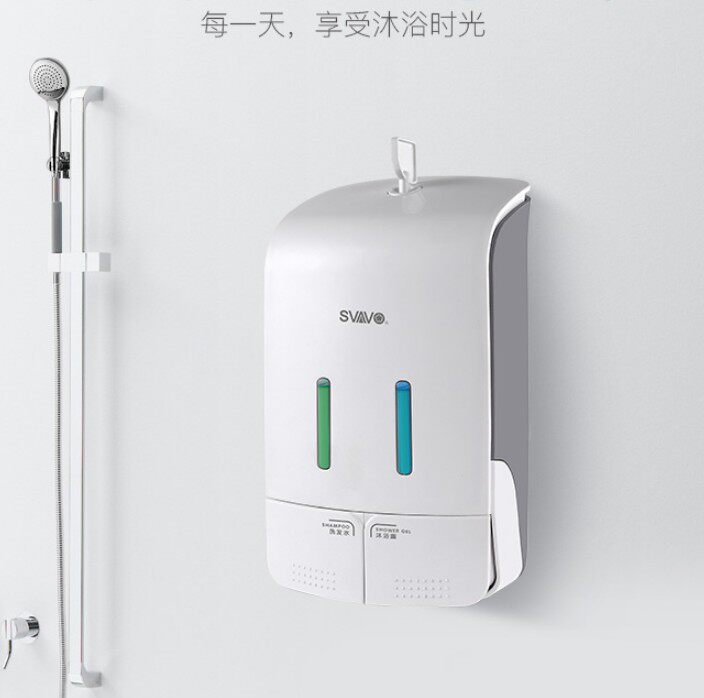 瑞沃皂液器酒店洗发水沐浴露盒宾馆家用卫生间壁挂皂器PL-151052