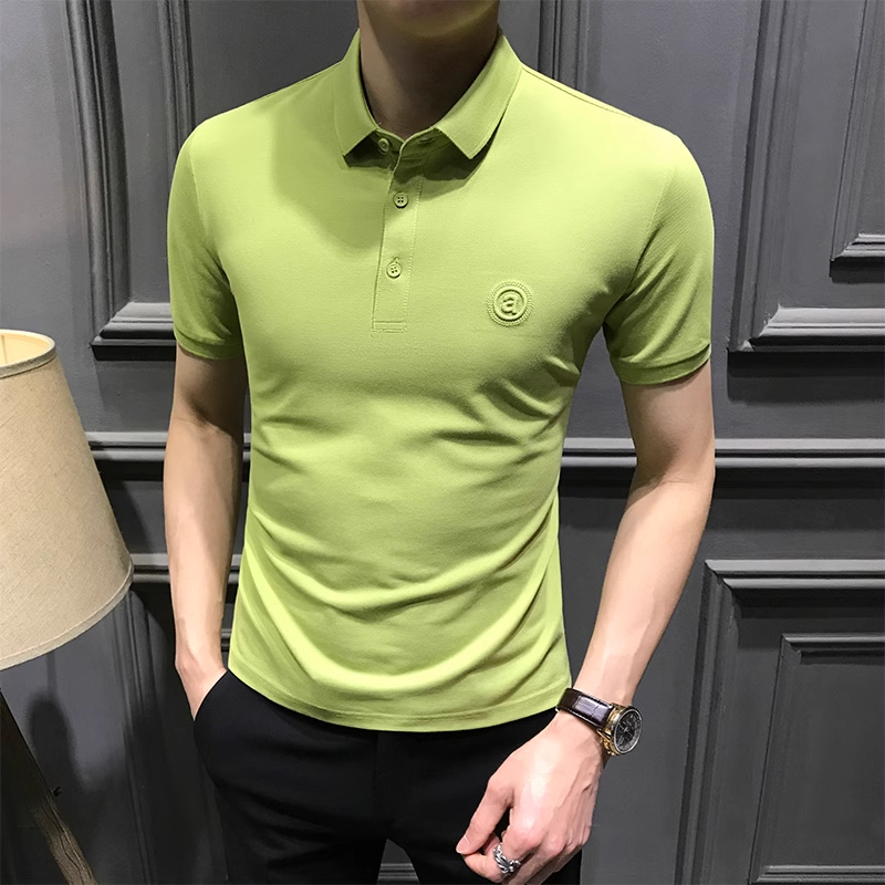 法国APRIX⭐夏短袖polo衫修身翻领T恤商务高端保罗韩版衣服男装