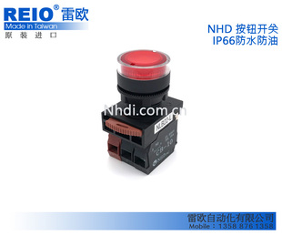 平头照光停置自锁按钮ZHA02 台湾贺电 进口 L11原装 NHD NLB22