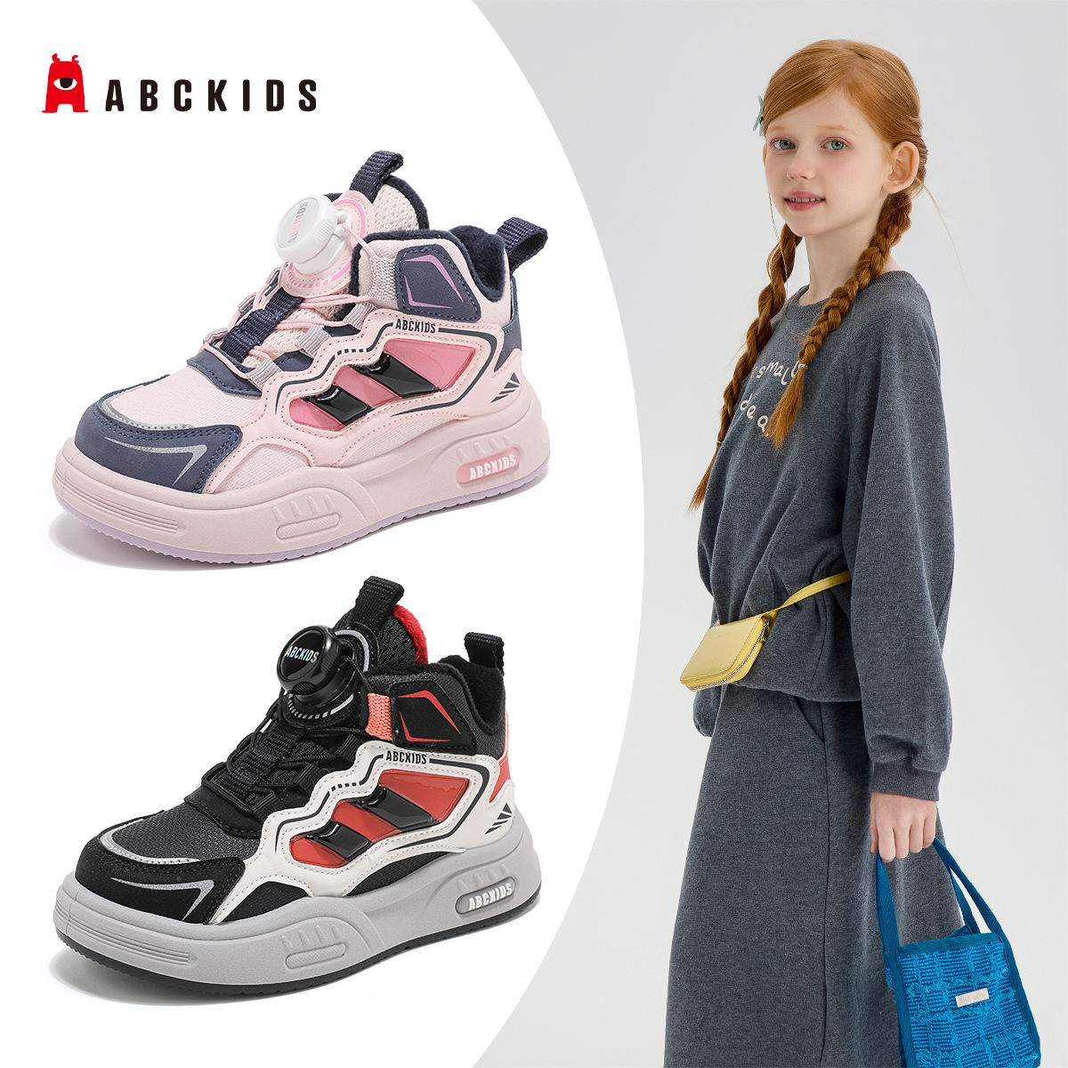 ABCkids儿童棉鞋2025冬季新款
