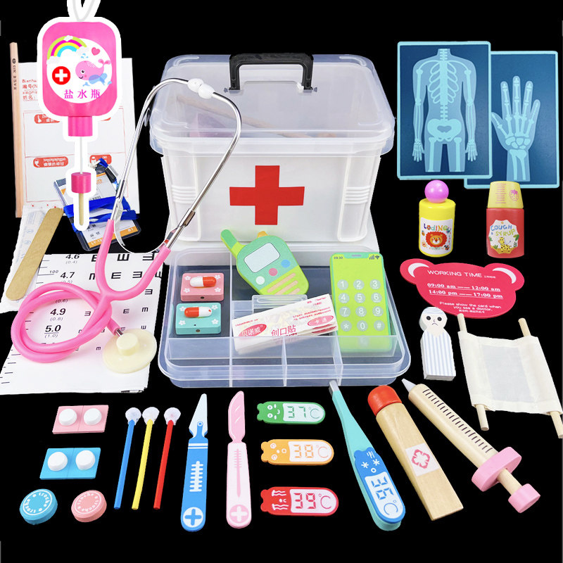 儿童过家家小医生护士套装男孩女孩听诊器打针扮演医疗箱宝宝玩具
