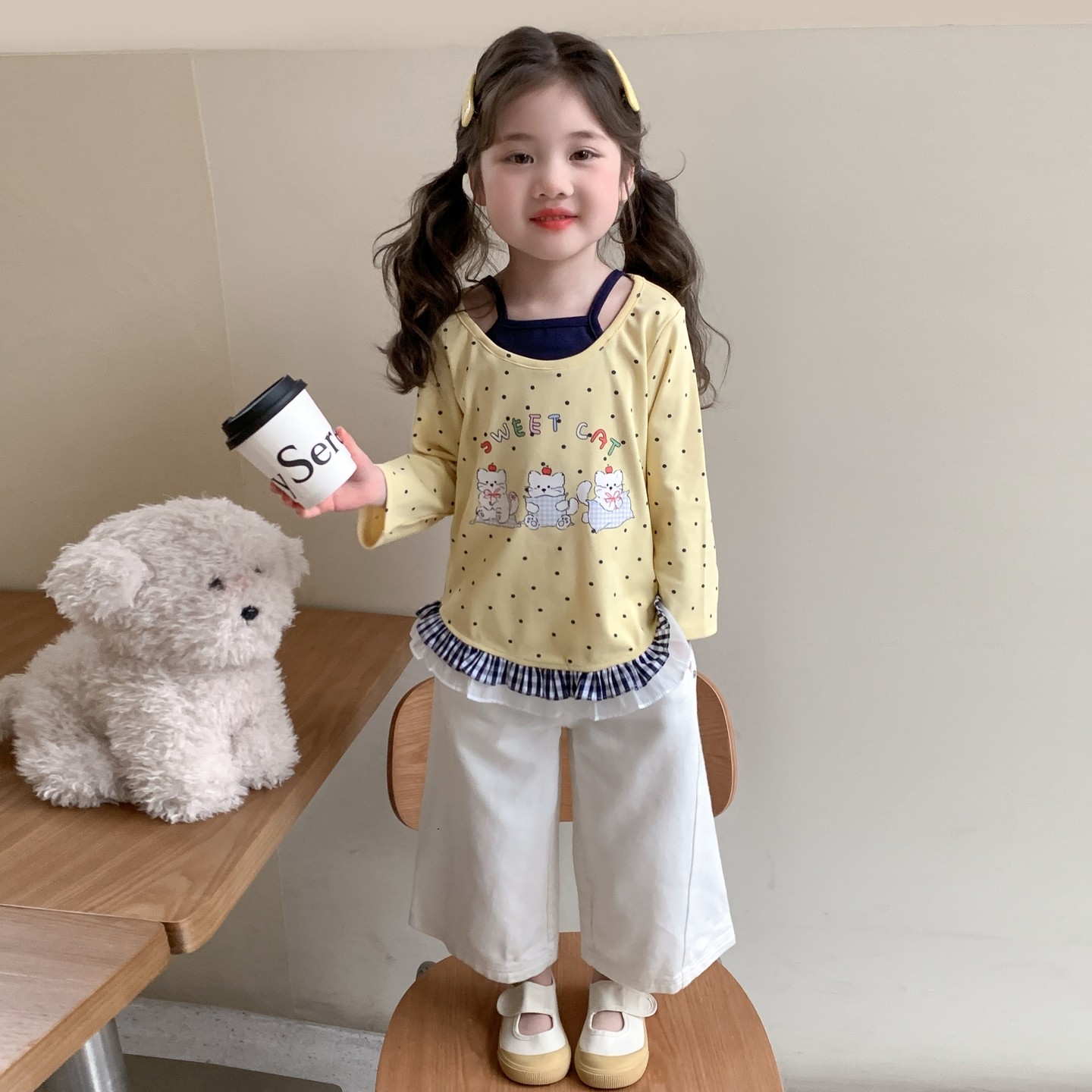 女童春季打底衫2026新款女宝宝儿童卡通印花长袖T恤可爱休闲上衣,童装/婴儿装/亲子装,T恤,淘宝优惠券,粉丝福利购,淘宝优惠卷