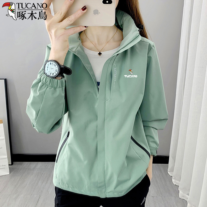 啄木鸟户外冲锋衣女春秋季三合一可拆卸防风防水登山服夹克外套男
