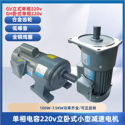 交流单相220v小型减速电机变速