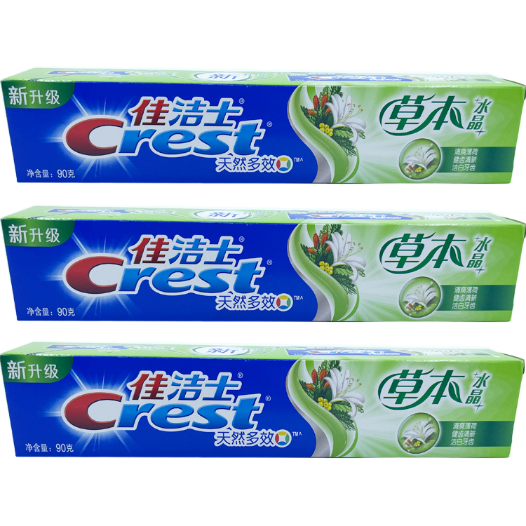 清爽多效水晶牙膏Crest/佳洁士